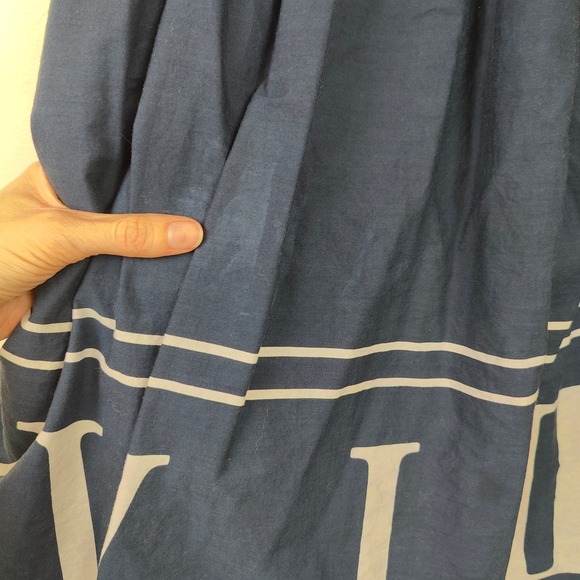 ModCloth Skirt Women XL Navy Blue Roman Numeral Clock Print A-Line Whimsigoth - Picture 8 of 10